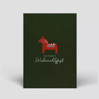 Dala Horse | Christmas Postcard